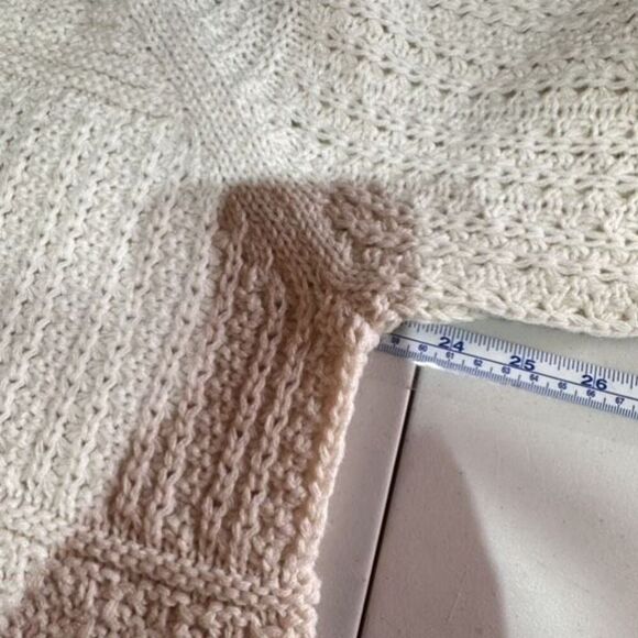 NWT Time and Tru Off White Fisherman knit sweater size medium - Picture 9 of 10